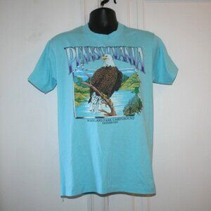 FOTL Best Pennsylvania Woodland Park Campground Ebensburg Single Stitch USA T-S